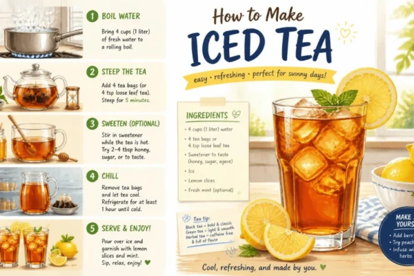 How to Make Iced Tea? 3 Easy Methods, Exact Ratios, Steeping Times & Refreshing Flavor Tips